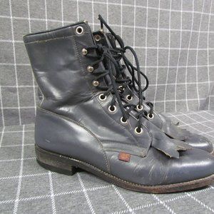 Vintage Lace Up Riding Boots